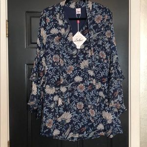 Navy Paisley Tunic